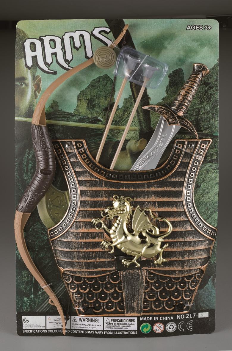 Coffret guerrier dragon avec double épée