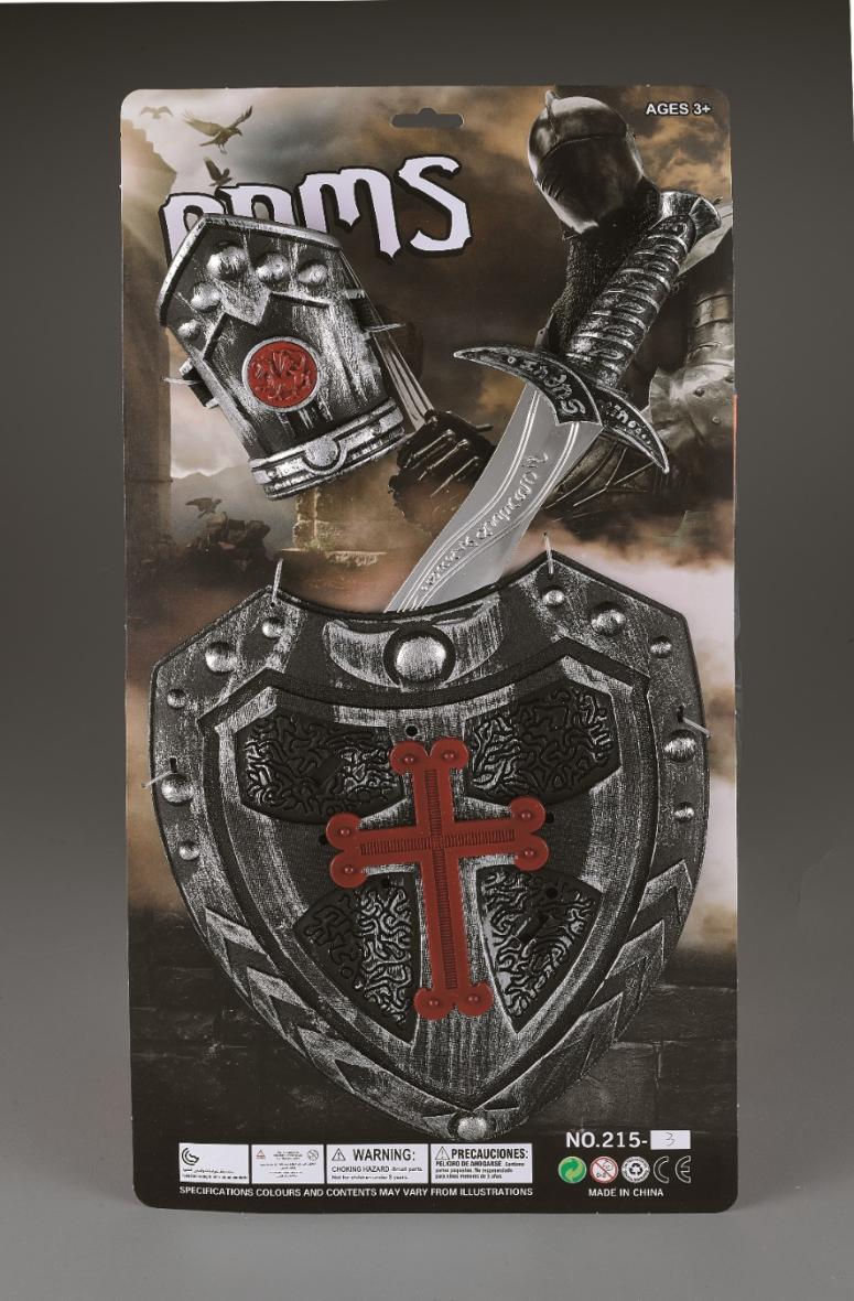 Set croisé médiéval avec bouclier