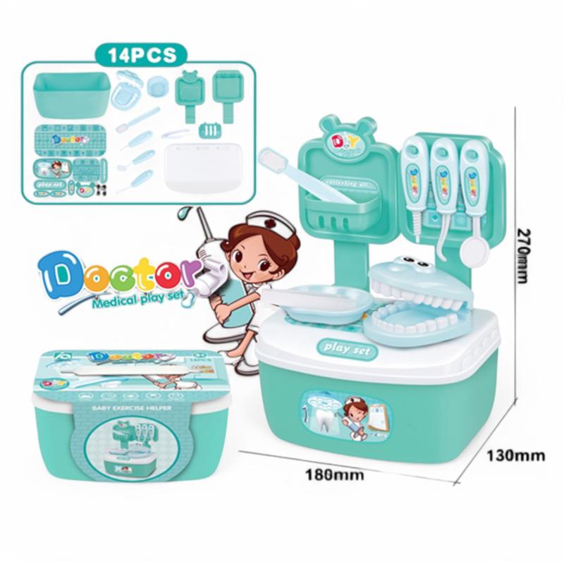 Ensemble de maison de jeu docteur