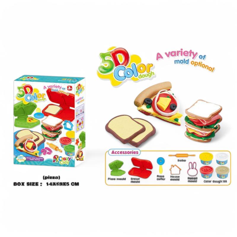 Ensemble de pâte à modeler 6511B(Pizza)
