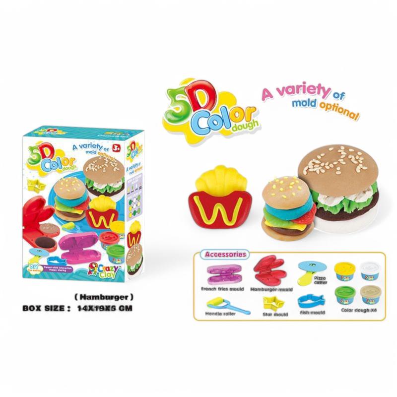 Ensemble de pâte à modeler 6511B(Hamburger)