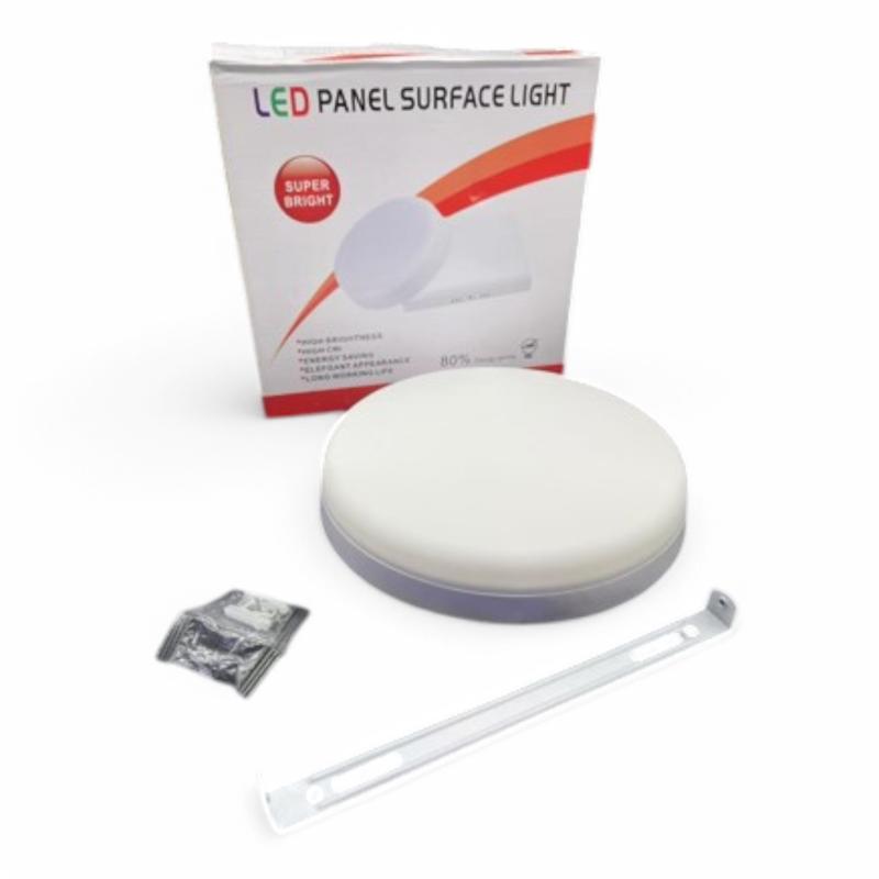 Plafonnier LED Panel Surface –Round 18W, White AC85-265V 120x40mm – Éclairage Uniforme et Économique