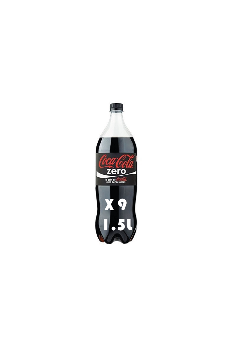 #COCA COLA ZERO 1.5L*9