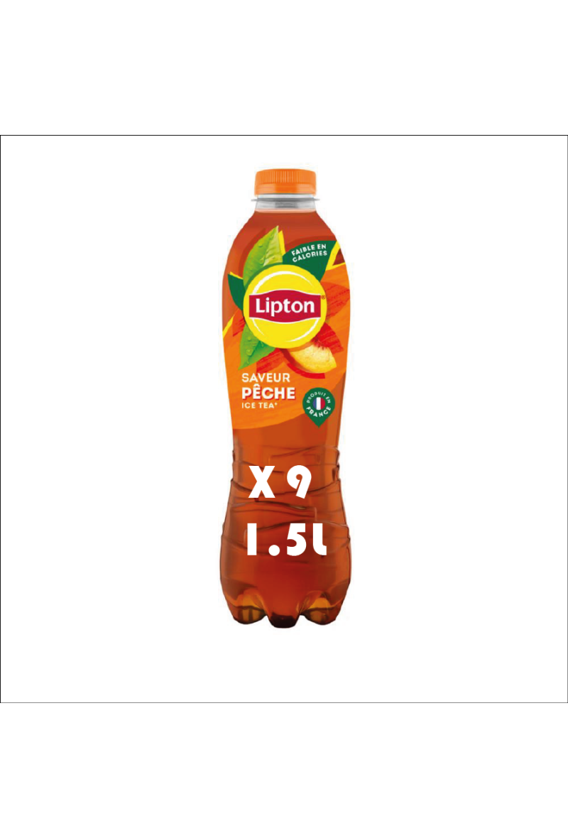 #LIPTON ICE TEA PECHE 1.5L*9