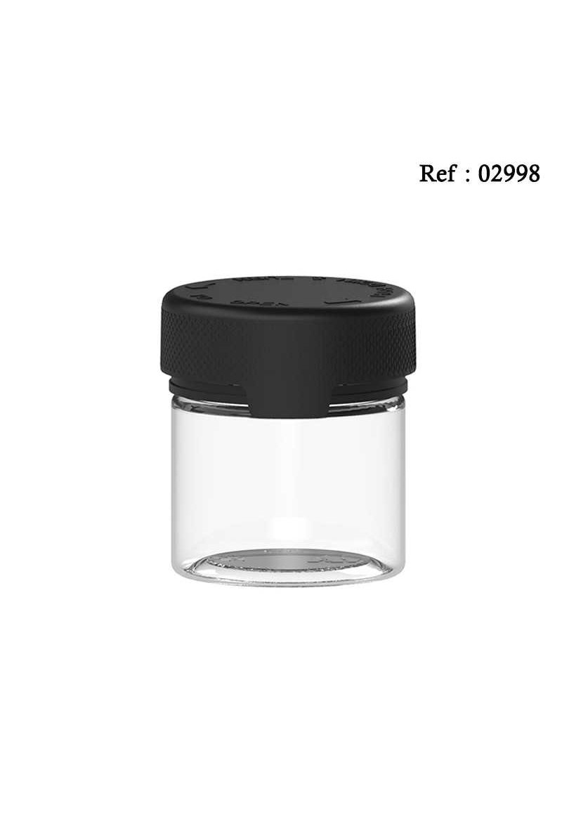 pot plastique 60ml chubby gorilla transparentcouvercle securité