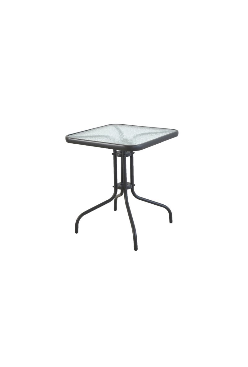 TABLE CARREE COULEUR NOIR 60x60x70cm