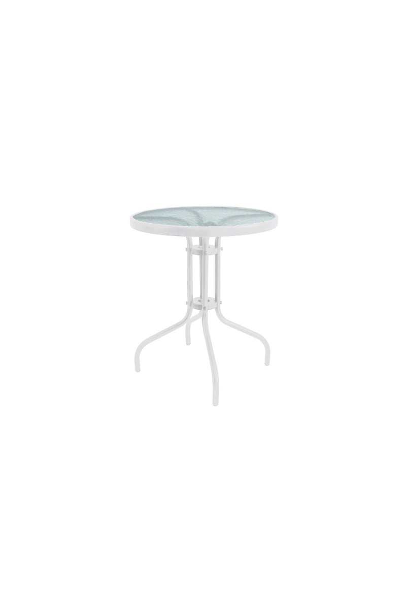 TABLE RONDE COULEUR BLANC 60x70cm