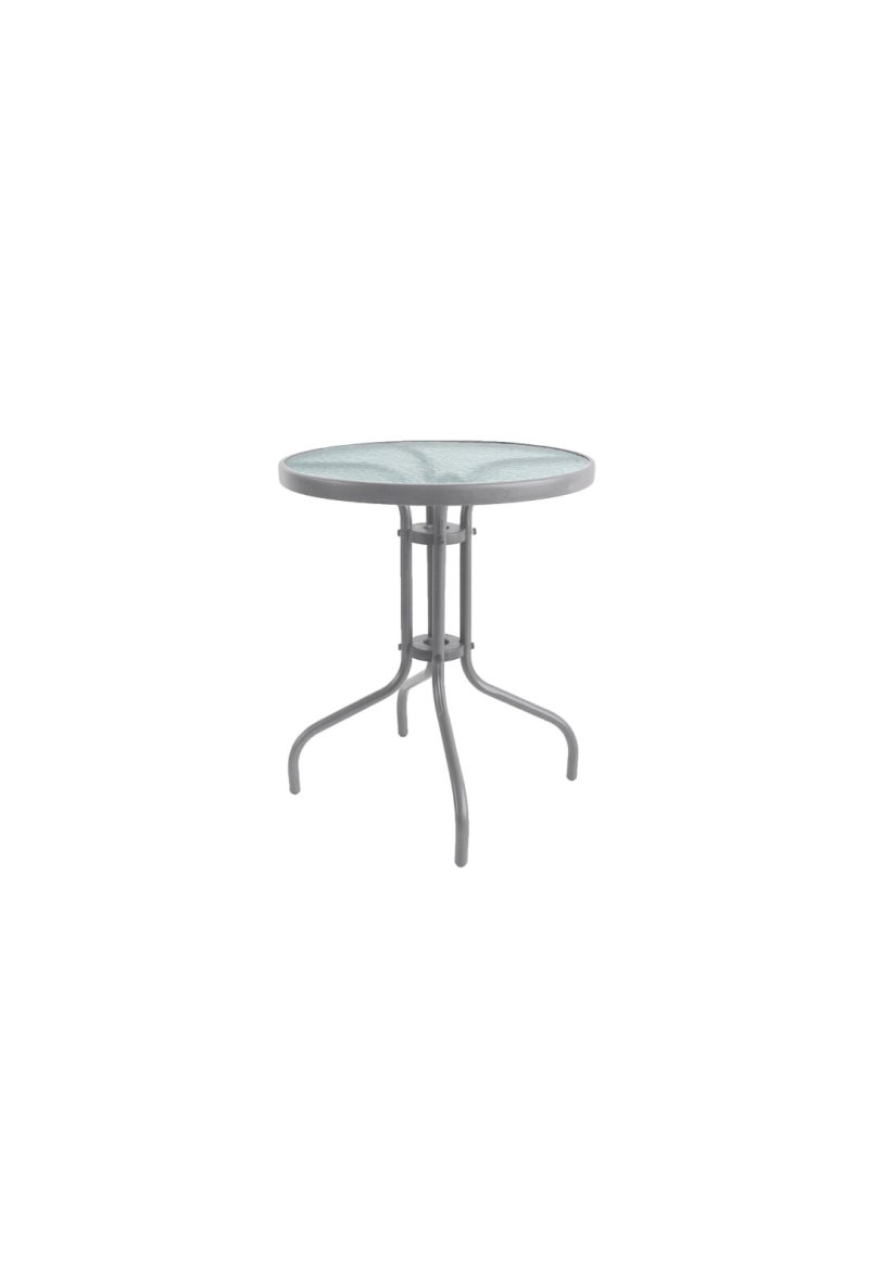 TABLE RONDE COULEUR GRIS 60x70cm