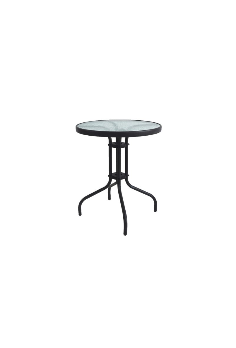 TABLE RONDE COULEUR NOIRE 60x70cm