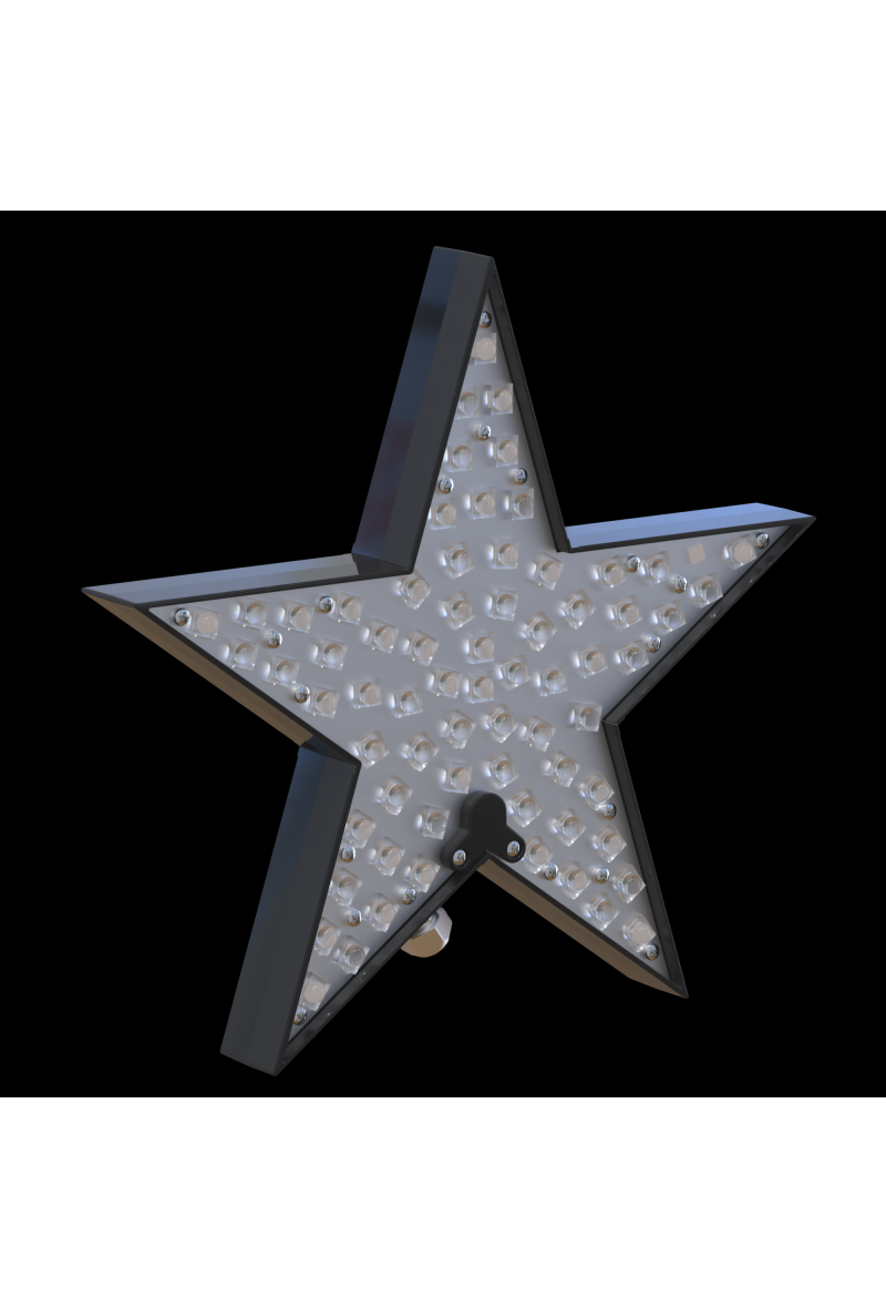 ETOILE LUMINEUX 2 FACES 260MMX245MM ACRYLIC AGLARE